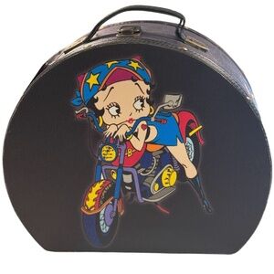 Betty Boop on a Motorcycle Hat Box